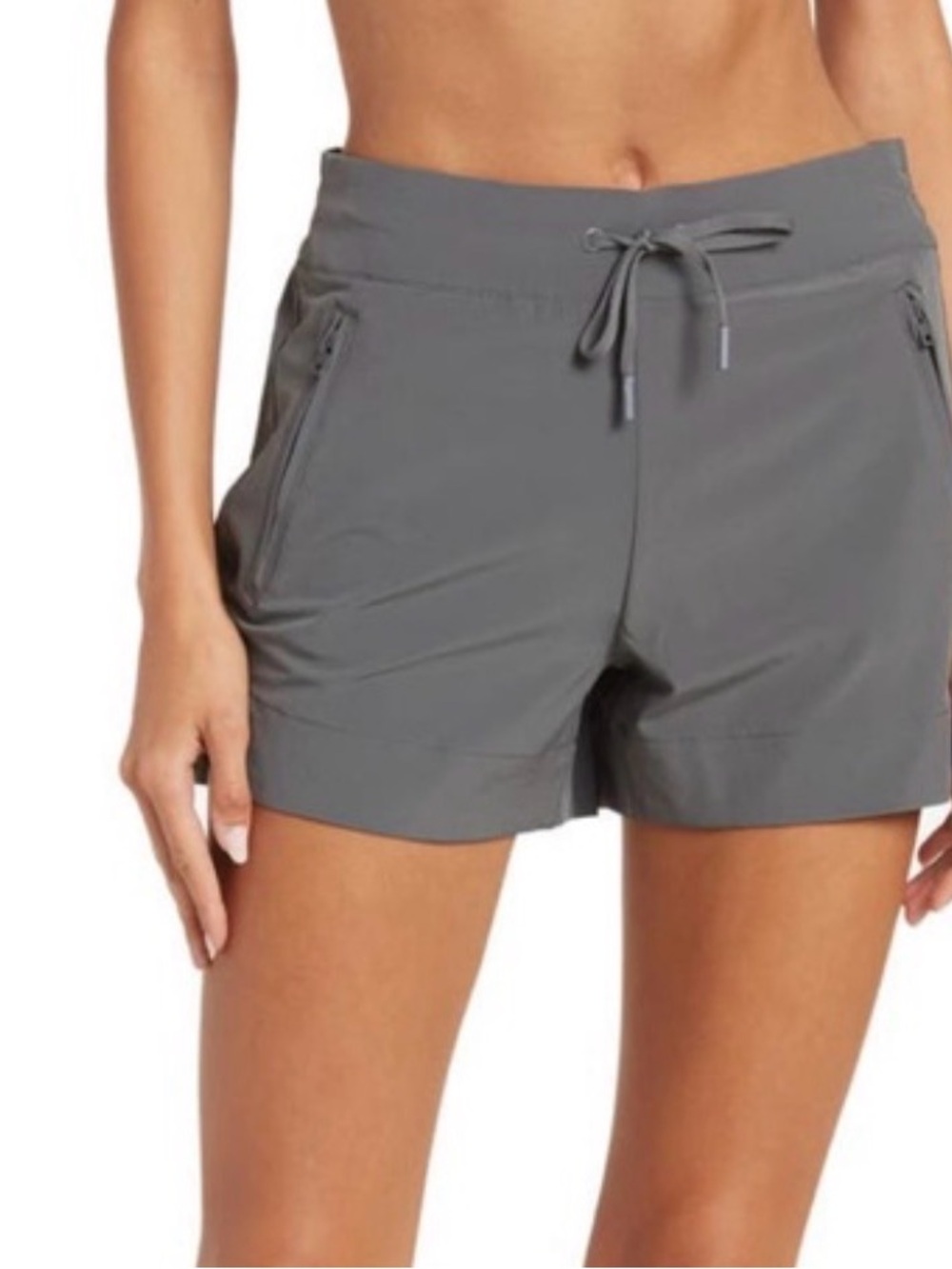 90 Degree By Reflex Women's Gray Athletic Drawstring Shorts